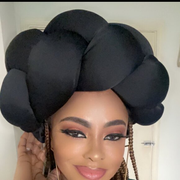 HANDMADE Giant Braided African TURBAN Made in Nigeria HIGH Quality - Picture 6 of 10